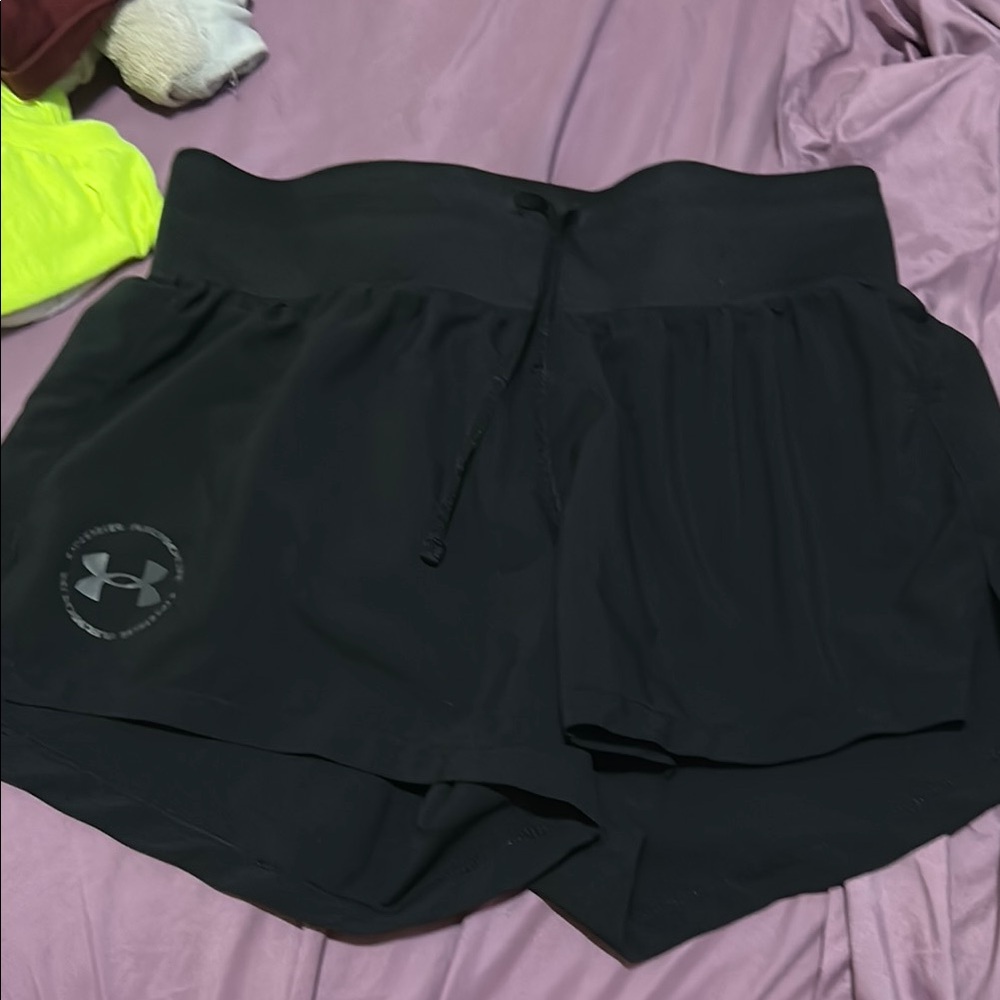 Under Armour Black Athletic Shorts Lightweight Breathable